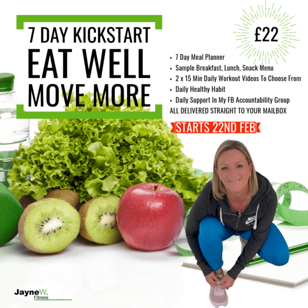 💥🚀LAUNCHES 22ND FEB 🚀💥  7 DAY KICKSTART EAT WELL & MOVE MORE WELLBEING COURSE