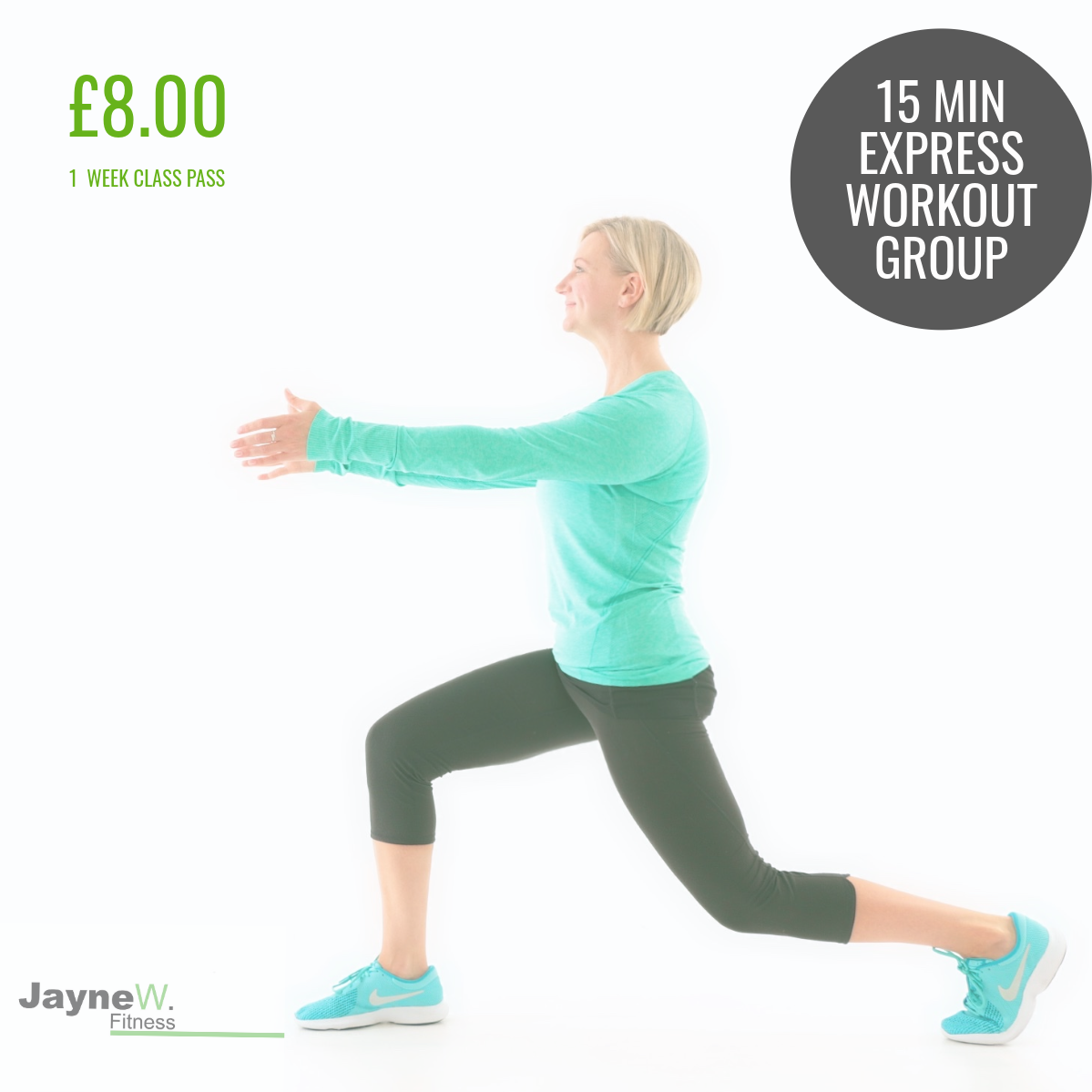15 MIN EXPRESS WORKOUT FACEBOOK GROUP - 1 WEEK CLASS PASS